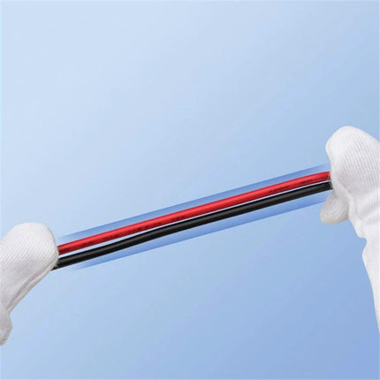 ANENG Multimeter Pen for Household and Repair Testing measuring red and black test leads held with gloved hands