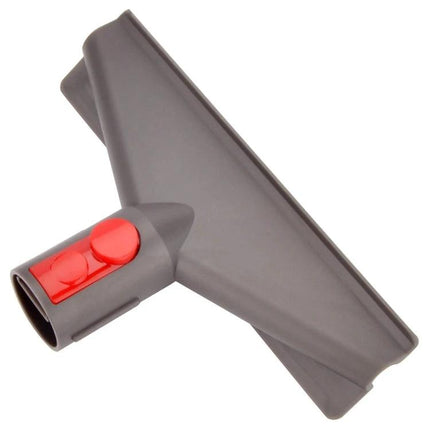 Vacuum Suction Heads for Mattress and Delicate Surface Cleaning — gray plastic suction head with red buttons for mattresses, curtains, and screens