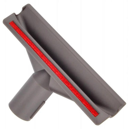 Vacuum Suction Heads for Mattress and Delicate Surface Cleaning – gray nozzle with red felt strip for gentle mattress and fragile-surface dust removal