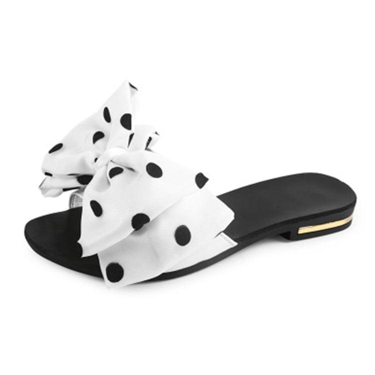 Chic Bow-Embellished Non-Slip Beach Slippers for Women