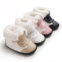 Cozy Winter Booties for Newborns - Soft Sole Infant Footwear for First Steps