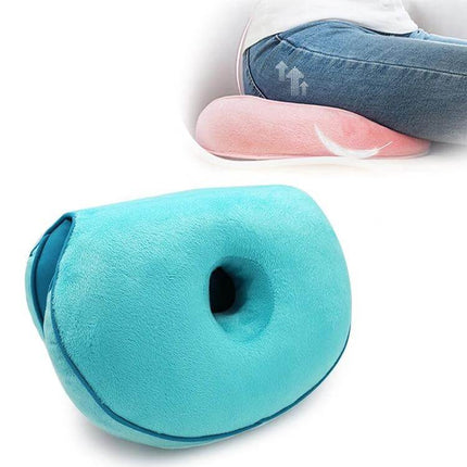 Memory Foam Hip Lift Seat Cushion For Comfortable Everyday Sitting - double O hollow memory foam cushion for posture and hip support