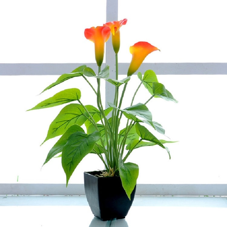 Potted Artificial Calla Lily Plant for Home Décor - Realistic Greenery