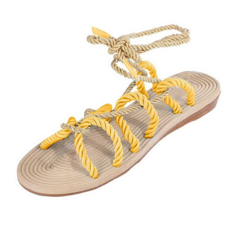 Hemp Rope Ankle Strap Sandals for Women