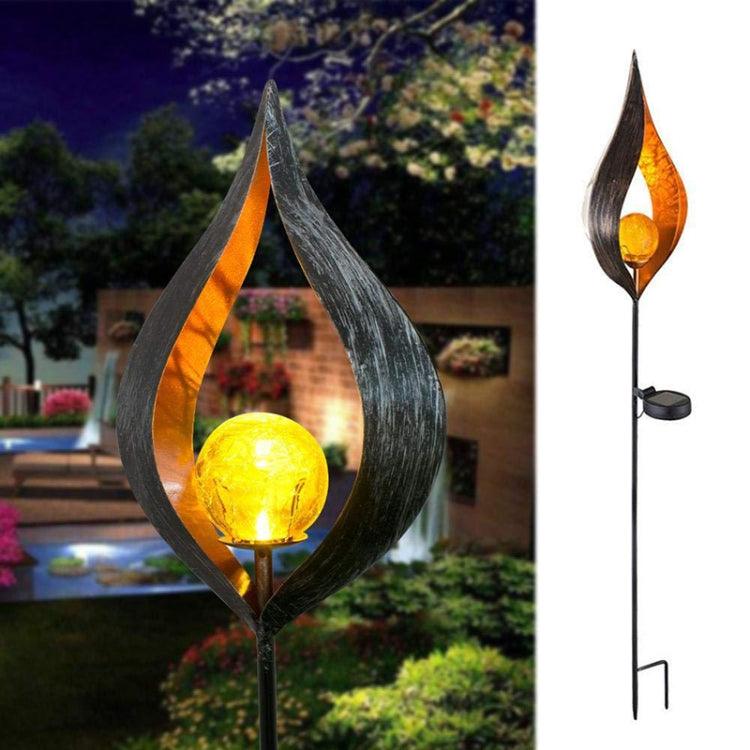 Solar LED Flame Light Lantern for Enchanting Outdoor Decor Style 2