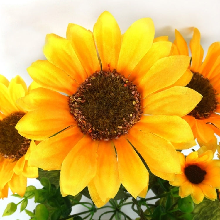 Elegant 2-Piece Artificial Sunflower Bouquet for Wedding and Party Decor