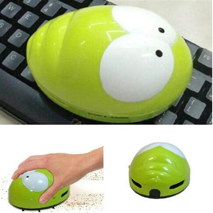 Mini Portable Beetle Design Keyboard Cleaner for Desktops compact green beetle-shaped handheld vacuum for keyboards and desks