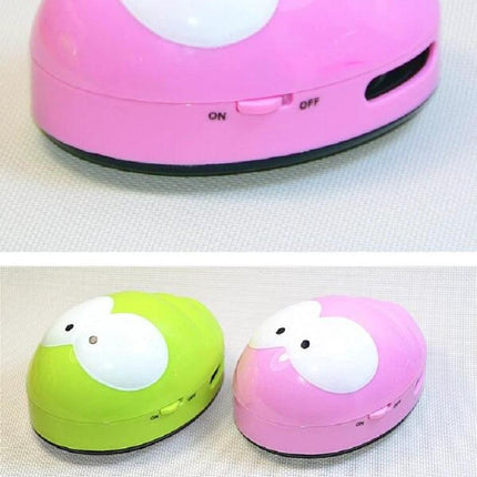 Mini Portable Beetle Design Keyboard Cleaner for Desktops in pink and green, compact portable desktop keyboard and desk dust cleaner