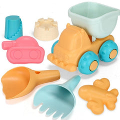 Children's Colorful Outdoor Water and Sand Play Set - Soft Silicone Toy for Imaginative Fun