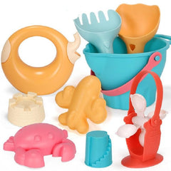 Children's Colorful Outdoor Water and Sand Play Set - Soft Silicone Toy for Imaginative Fun