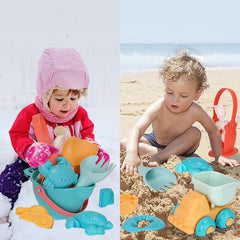 Children's Colorful Outdoor Water and Sand Play Set - Soft Silicone Toy for Imaginative Fun