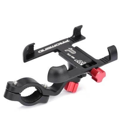 Promend Bike Phone Holder For Everyday Riding 360 Rotating Eagle Claw metal handlebar mount for cycling navigation and hands-free calls