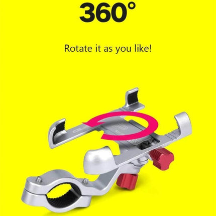Promend Bike Phone Holder For Everyday Riding 360 Rotating Eagle Claw metal bike mount with 360° rotating eagle claw bracket for handlebars
