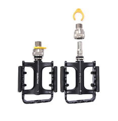 Ultralight Quick Release Aluminum Alloy Bike Pedals with Safety Buckle