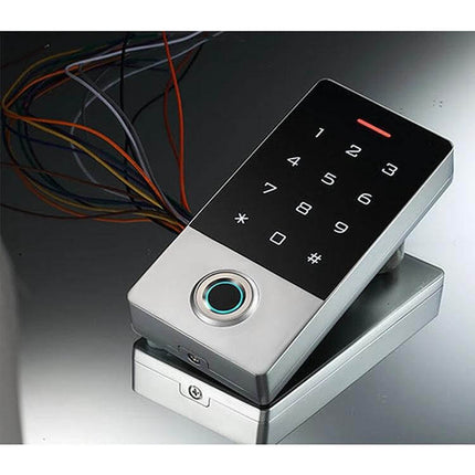 Waterproof Fingerprint and Password Door Access Controller with illuminated keypad and fingerprint sensor for office and gate security