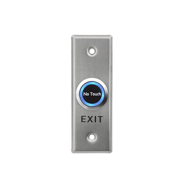 Hands-Free Infrared Switch for Door Access Control Systems - stainless no-touch exit sensor button for hygiene and motion-triggered opening