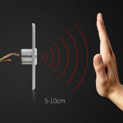 Hands-Free Infrared Switch for Door Access Control Systems detecting a hand waved at 5–10cm for contactless door opening