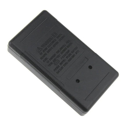 Mini Digital Multimeter for Everyday Electrical Testing - compact black handheld meter back case for voltage current resistance checks