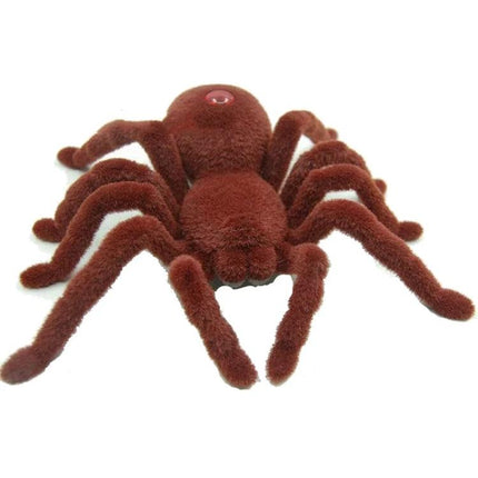 Remote Control Spider Toy for Kids' Indoor Fun - plush brown remote-controlled crawling spider toy for imaginative indoor play