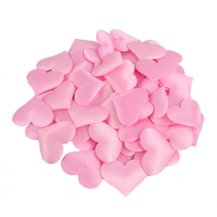 100 Pcs 3.5cm Fabric and Sponge Love Flower Petals for Weddings and Romantic Occasions - Decorative Simulation Petals