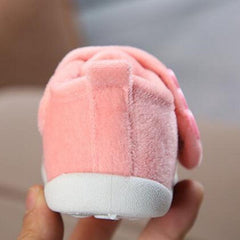 Cozy Coral Fleece Baby Booties with Non-Slip Rubber Soles