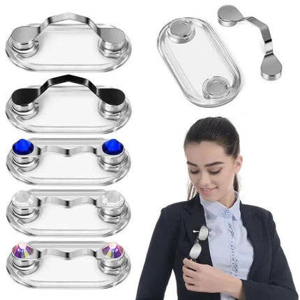 Magnetic Eyeglasses Holder Compact Clip For Desk Or Nightstand