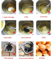 Non-Stick Aluminum QQ Egg Bakeware Tray for Household Baking