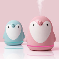 Cute Penguin 220ml USB Aroma Humidifier - Air Diffuser & Mist Maker for Home, Office, and Car