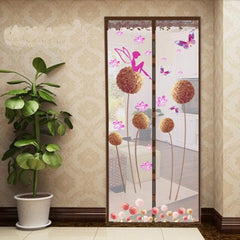 Cortina mosquitera de verano con mosquitera magnética suave para puerta