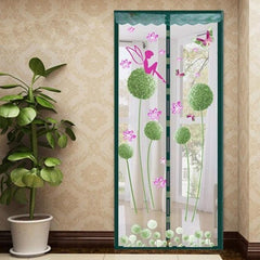 Cortina mosquitera de verano con mosquitera magnética suave para puerta