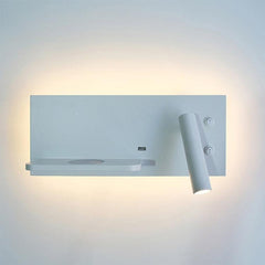 Modern Wireless Wall Lamp with USB Charger for Headboard and Reading Light