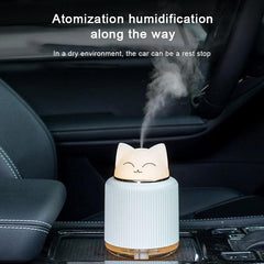 Cute Animal Themed USB Humidifier and Night Light for Home Bedroom