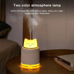 Cute Animal Themed USB Humidifier and Night Light for Home Bedroom