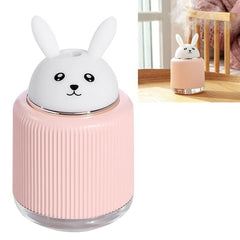 Cute Animal Themed USB Humidifier and Night Light for Home Bedroom