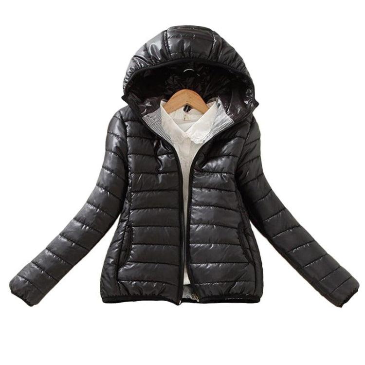 Chic Slim-Fit Winter Parka Jacket for Women - Stylish Short Coat