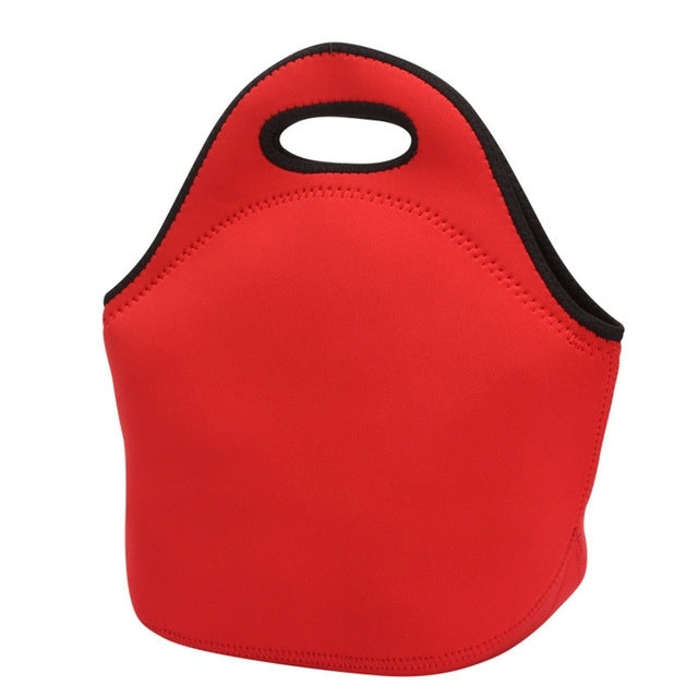 Portable Zipper Handbags Diving Neoprene Lunch Bag