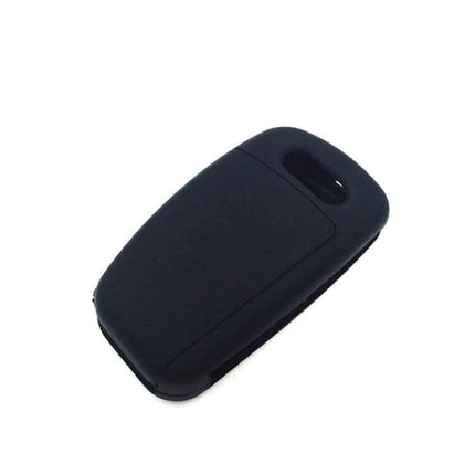 Car Key Cover Silicone Flip Case For Audi Key Fob Black Keeps Keys Safe - black silicone flip key fob cover protects against scratches and drops