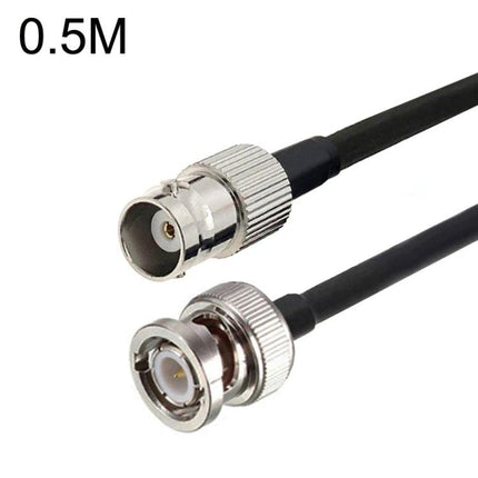 RG58 BNC Female to Male Coaxial Cable for Antenna Extensions 0.5M PVC insulated antenna extension cable