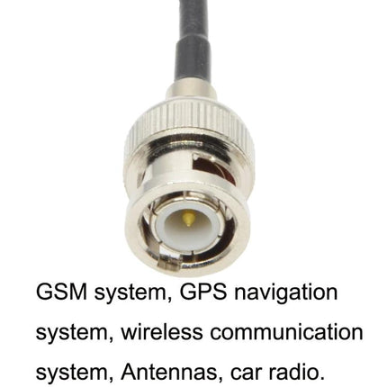 RG58 BNC Female to Male Coaxial Cable for Antenna Extensions - RG58 BNC female to male cable with PVC insulation for GPS, GSM and car radio