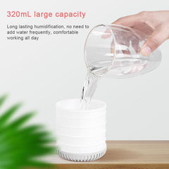 Portable Mini USB Humidifier & Air Purifier - Wireless Q3 with 320ml Capacity