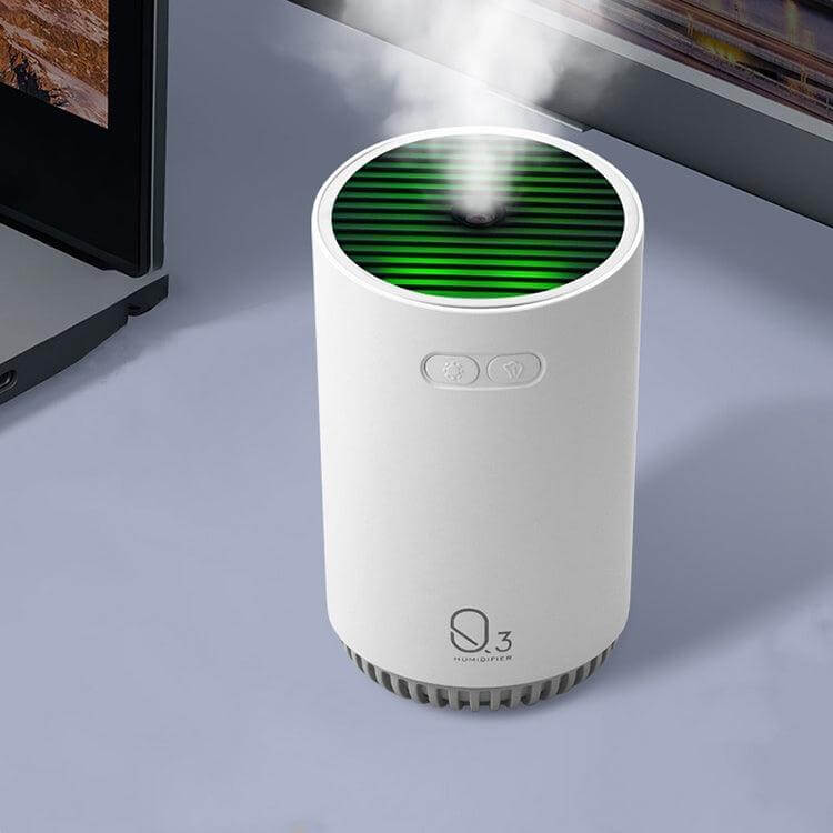 Portable Mini USB Humidifier & Air Purifier - Wireless Q3 with 320ml Capacity