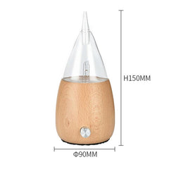 Aromatic Wood & Glass Ultrasonic Essential Oil Diffuser Spray Humidifier