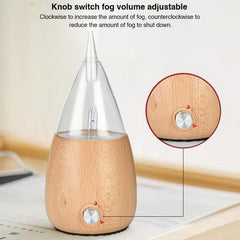 Aromatic Wood & Glass Ultrasonic Essential Oil Diffuser Spray Humidifier