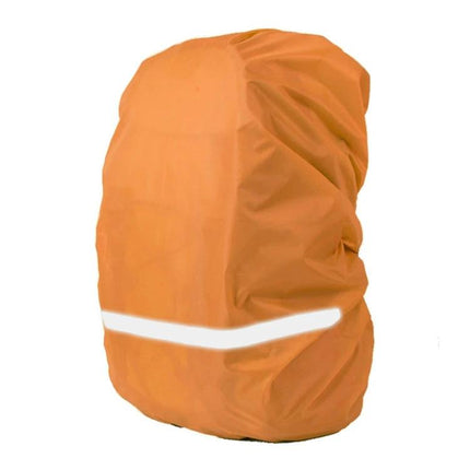 Reflective Waterproof Backpack Rain Cover for Hiking, XL Size - orange Oxford cloth rain cover with reflective strip, waterproof protection for backpacks
