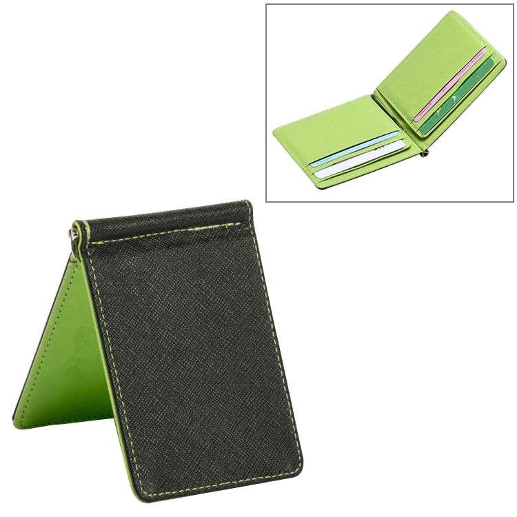 Men Fashion Leather Wallet Solid Purses Clip Cash Holder Case