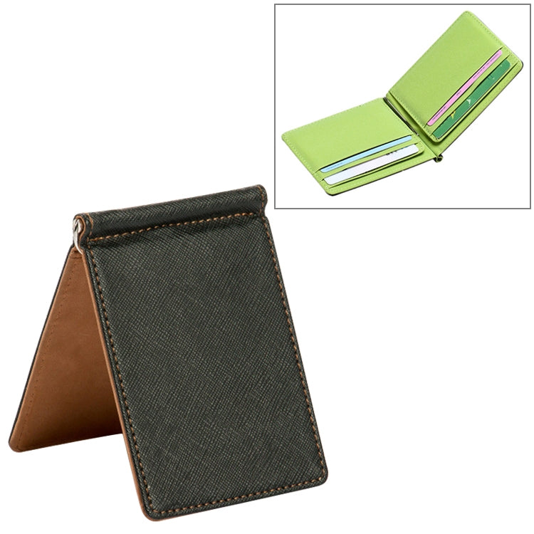 Men Fashion Leather Wallet Solid Purses Clip Cash Holder Wallet ID Credit Card Case