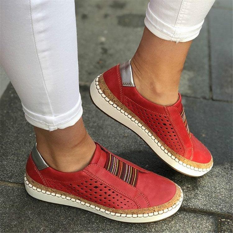 Stylish Women’s Breathable Casual Flats with Hollow Design