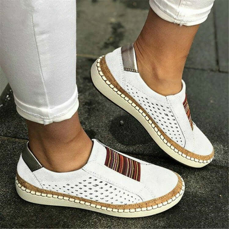 Women Breathable Hollow Out Casual Flats Shoes 43