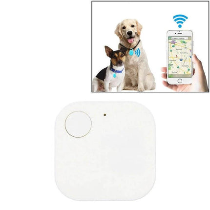 Smart Bluetooth Anti-Lost Device for Keys and Wallets attached to pet collar and shown with smartphone tracking app