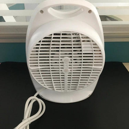 Portable Electric Heater for Winter Home Warming with EU Plug - compact white tabletop space heater for small rooms, EU plug, 22.5x14x26.5 cm